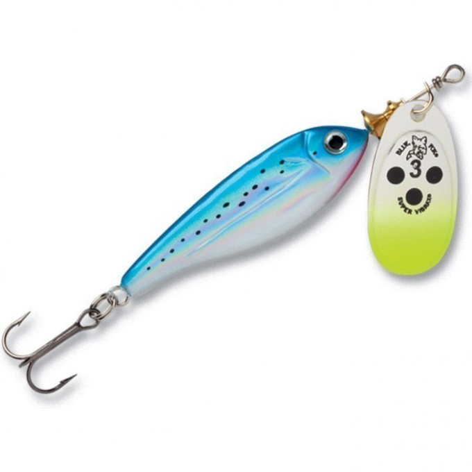 Блесна вращающаяся BLUE FOX Minnow Super Vibrax 18гр BFMSV4-SB