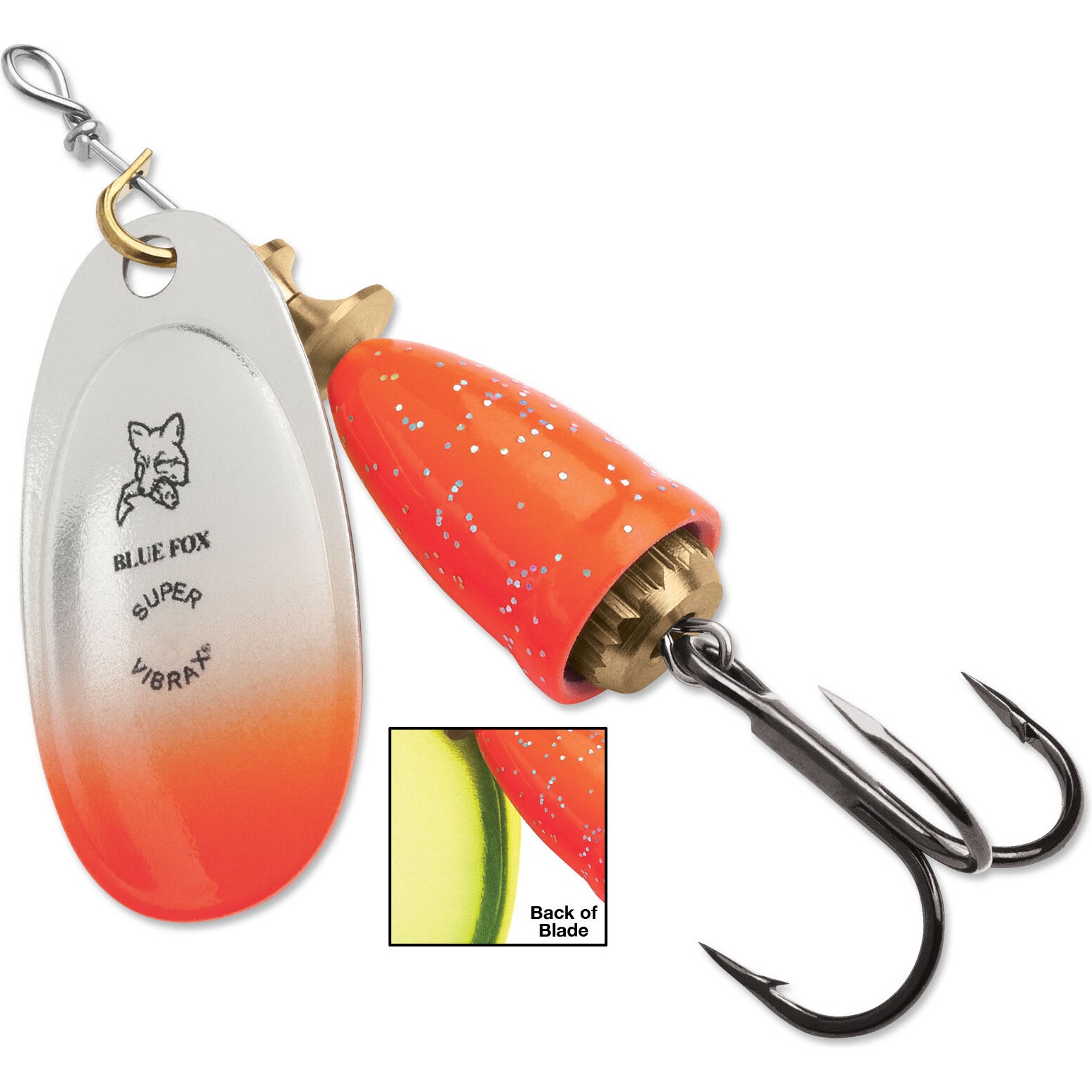 Blue Fox Vibrax Flake 13 г, сердечник с цветным напылением