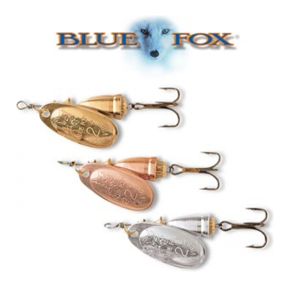 набор блёсен Blue Fox Original и Fluorescent, 100 штук